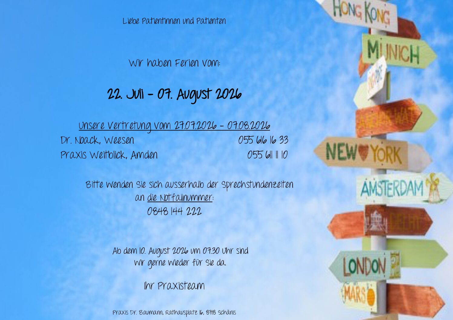 Sommerferien 2026