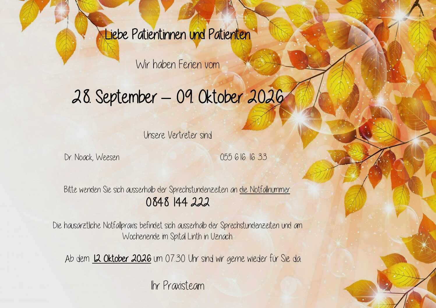 Herbstferien
